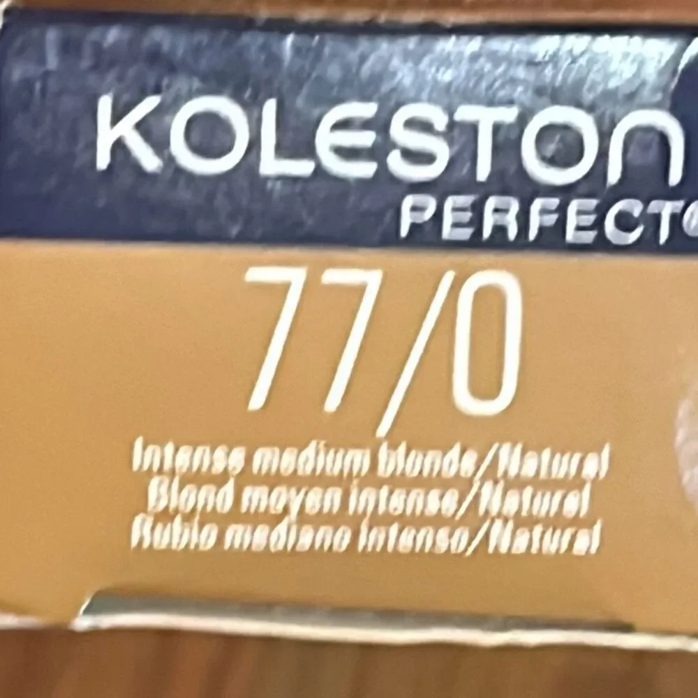 NWT Wella Koleston permanent hair color intense medium blonde natural blonde 77/